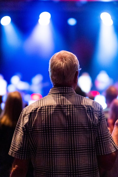 Man Standing on Concert