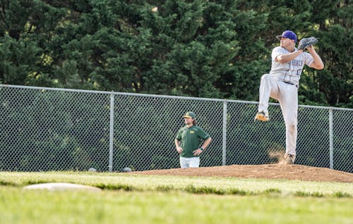 Man Playing Baseball