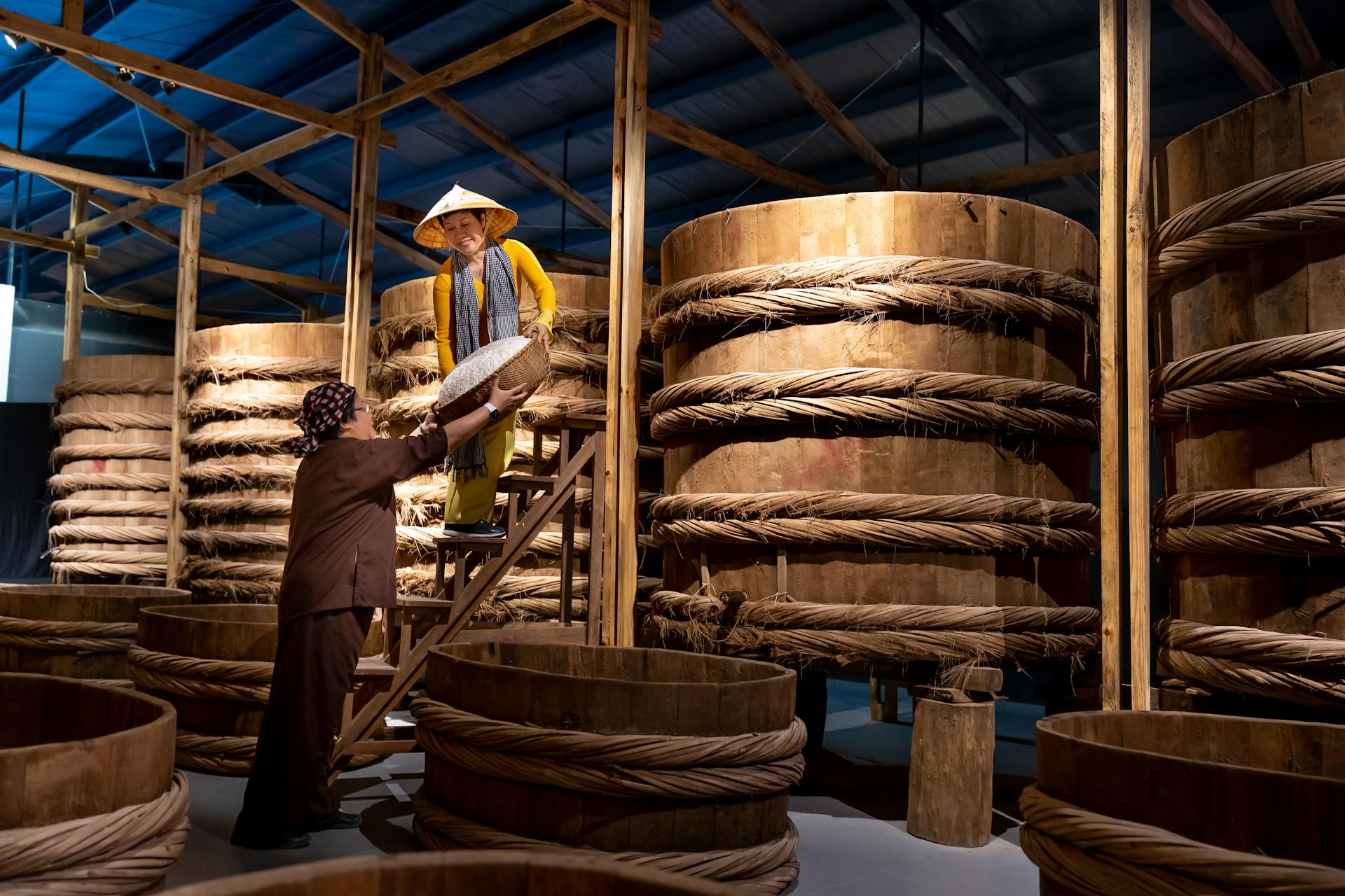 Wooden Barrels for Producing Fish Sauce
