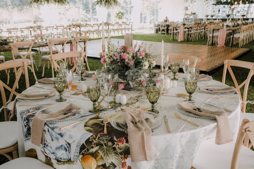Free Table Setting for an Event Stock Photo