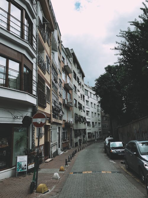 A Street Beside Buildings