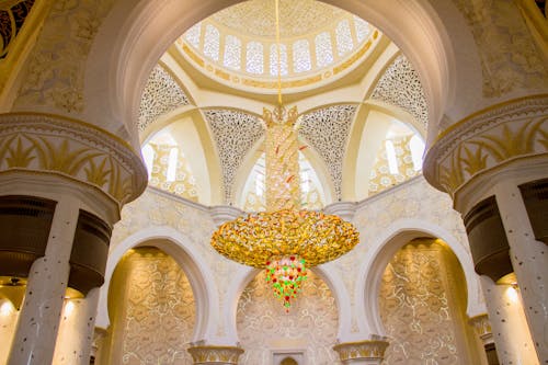 бесплатная Бесплатное стоковое фото с абу даби, арки, большая мечеть Стоковое фото