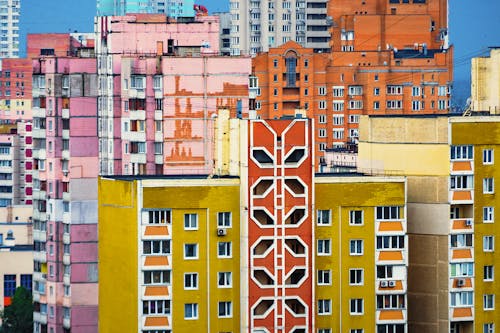 Colorful Buildings in the City