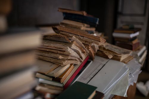 Piles of Old Books 