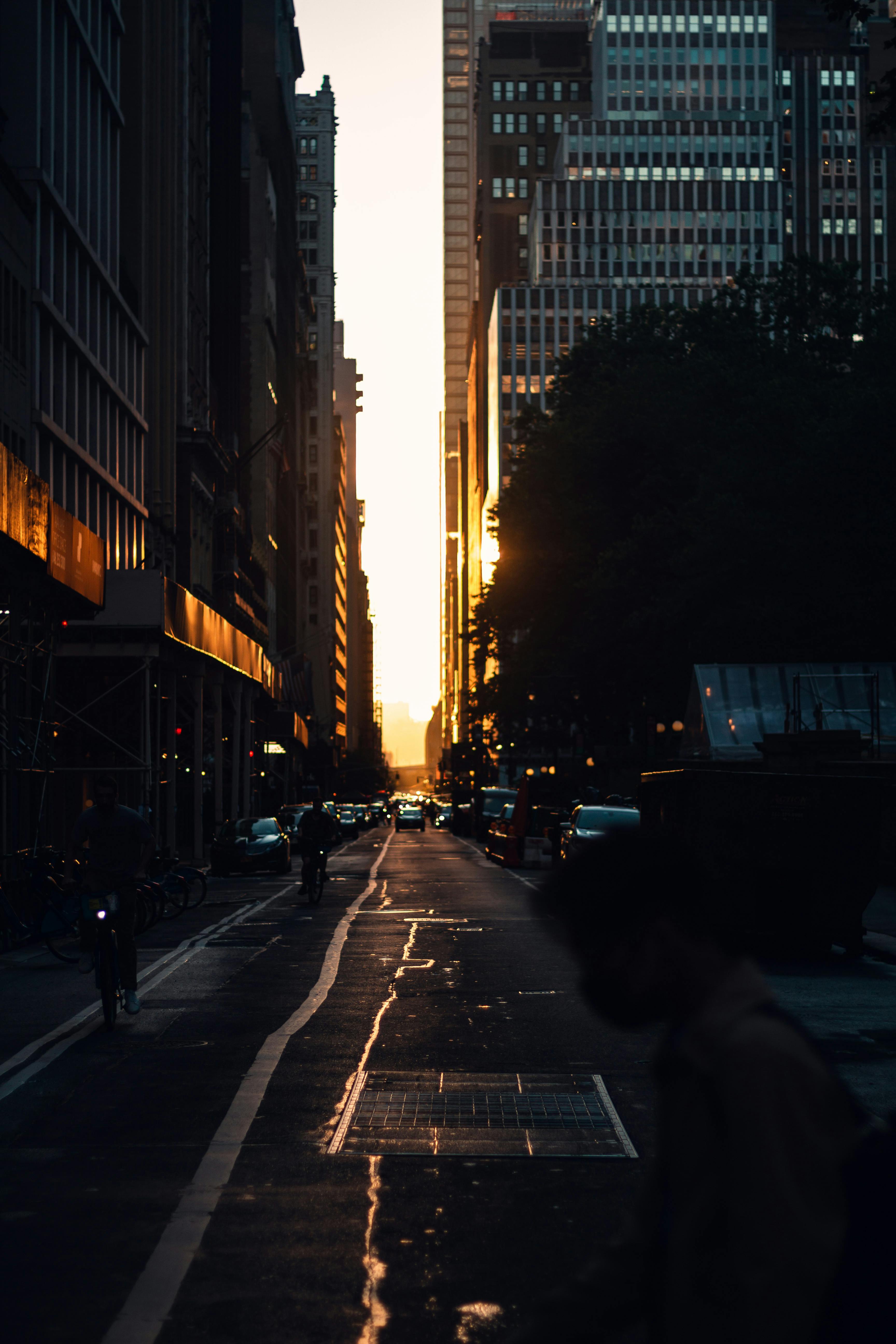 Anonymous people walking on street of megapolis at sundown · Free Stock ...