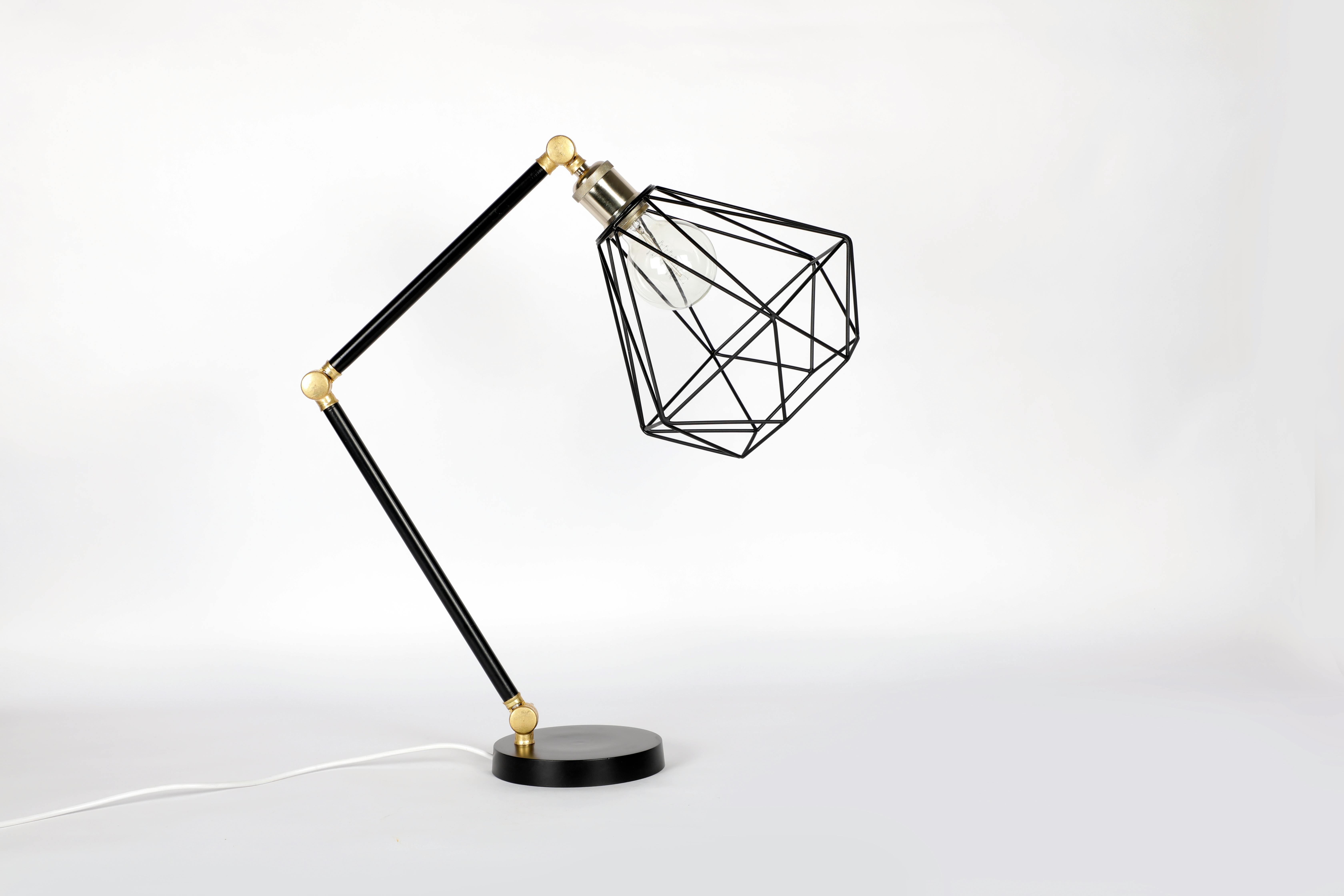 Black Geometric Table Lamp · Free Stock Photo