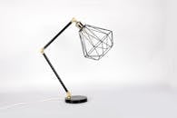 Black Geometric Table Lamp