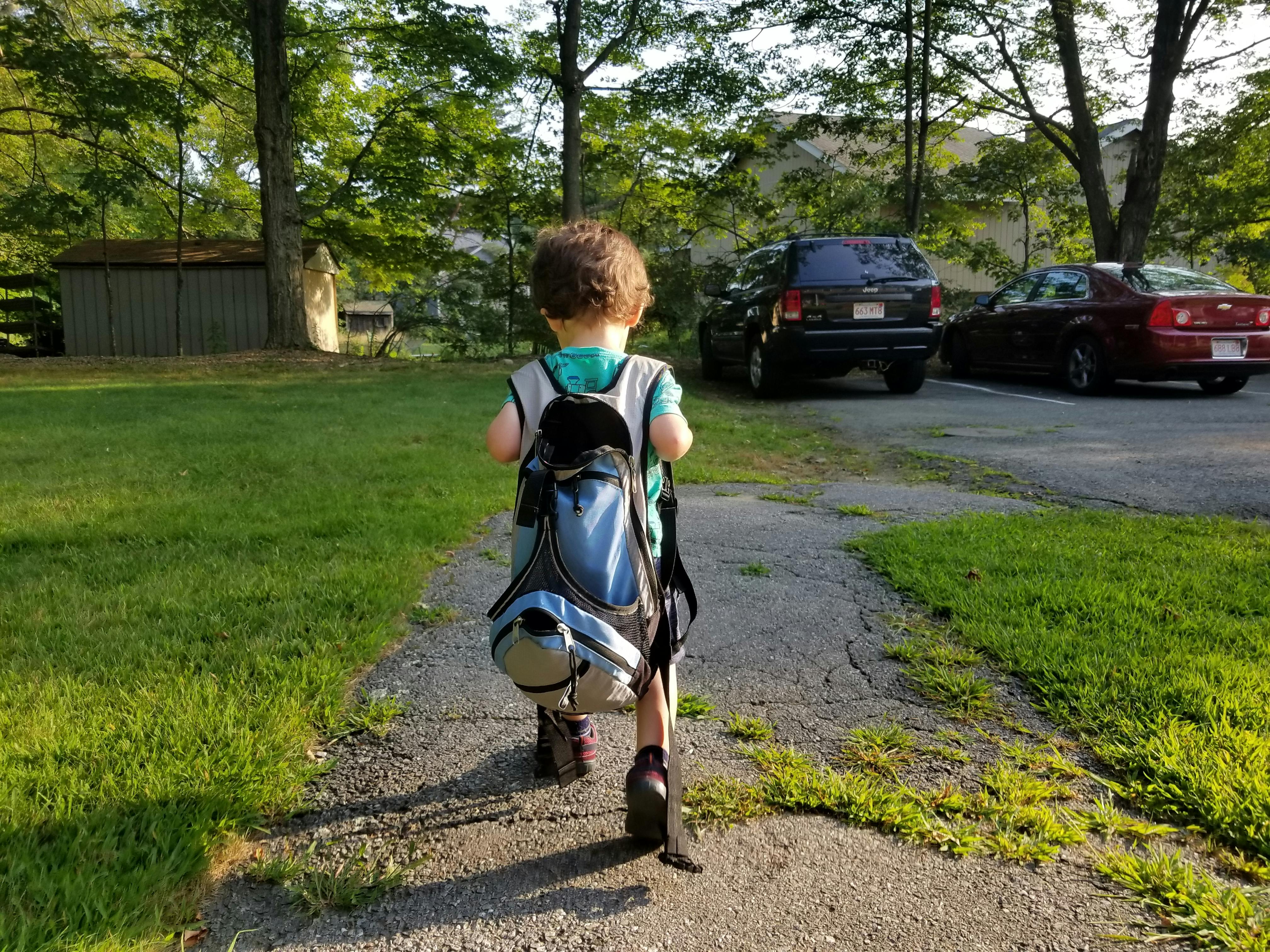 Free stock photo of back, backpack, kid