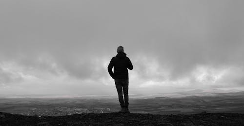 Free stock photo of alone, black, clouds Stock Photo