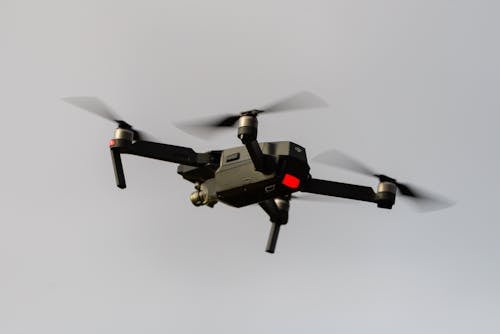 Free Photo of a Black Quadcopter Drone Stock Photo