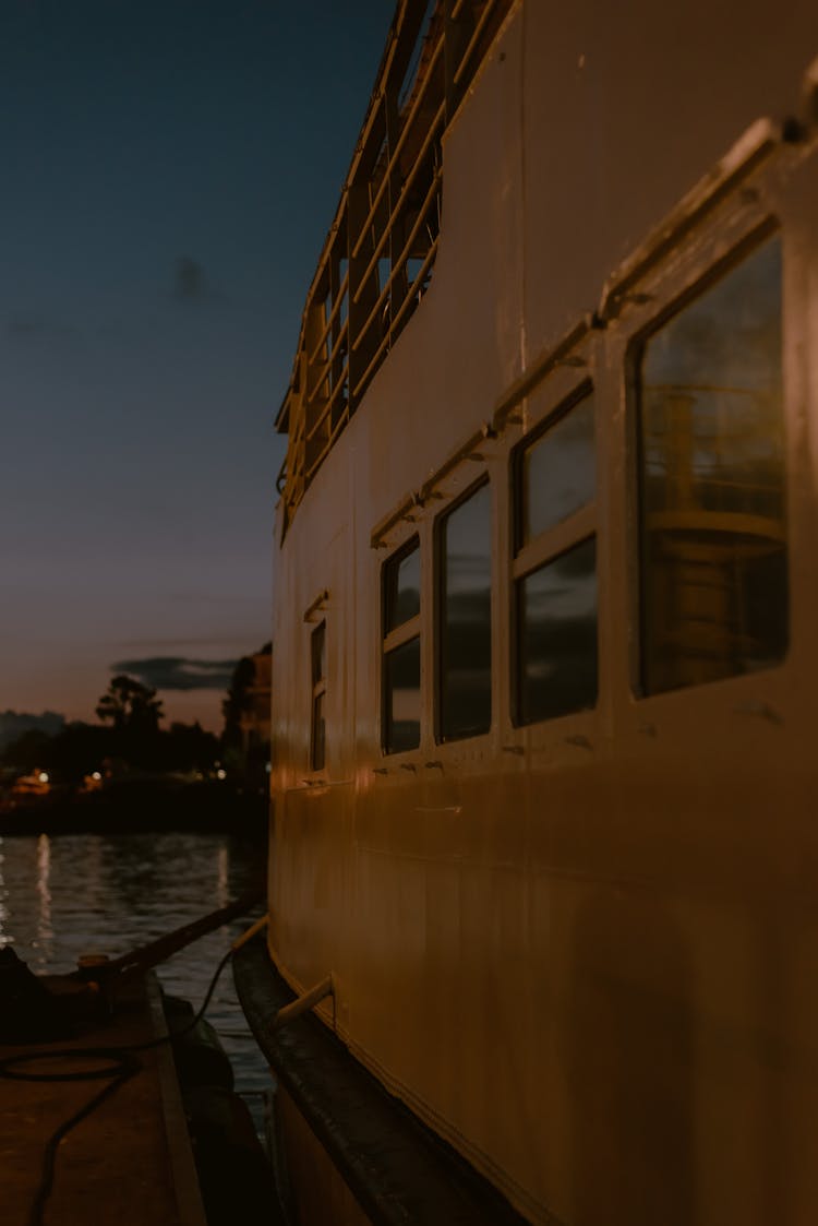 Row Of Windows Of A Boat