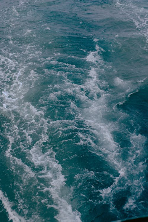 Waves Crashing on Sea