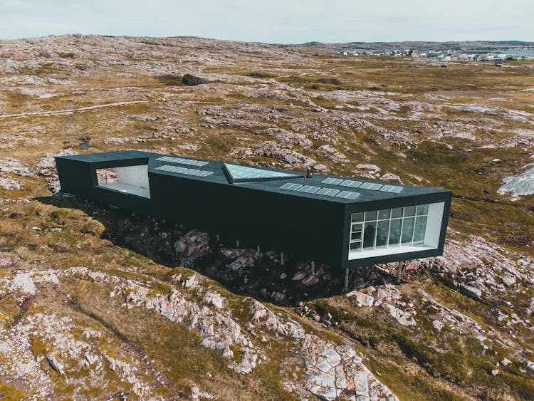 Black House In Fogo Island, Newfoundland, Canada