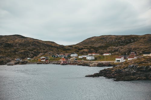 Houses in Village on Sea Shore