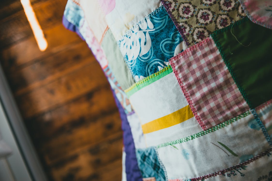 Handmade Patchwork Quilt · Free Stock Photo
