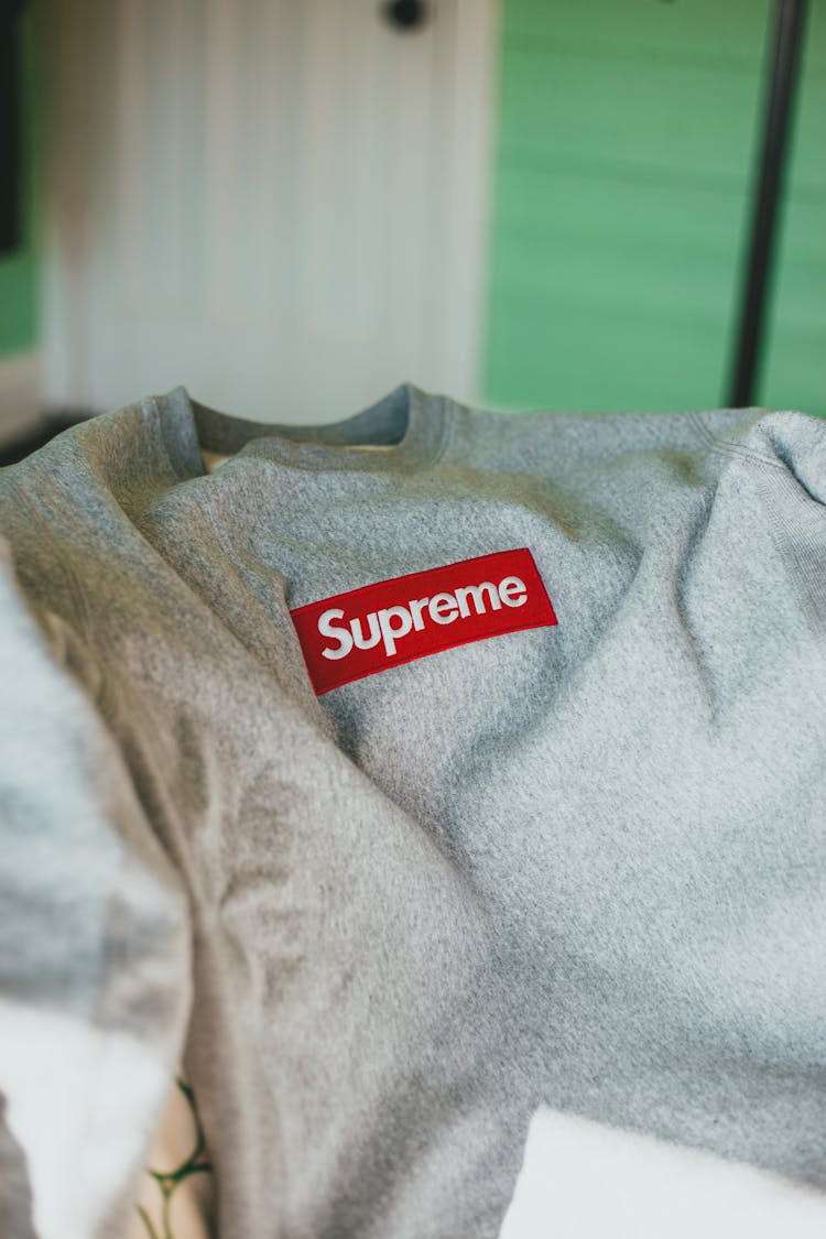 Close-Up Shot Of Supreme Long Sleeve