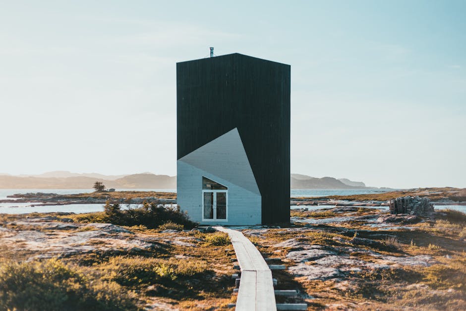 Modern architecture landscape