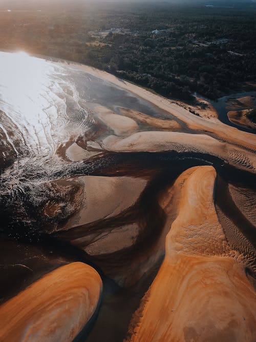 Aerial Vie of a Drying River 