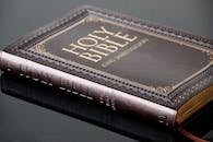 Close-Up Shot of a Holy Bible