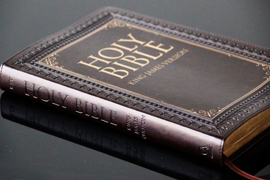 Close-Up Shot of a Holy Bible