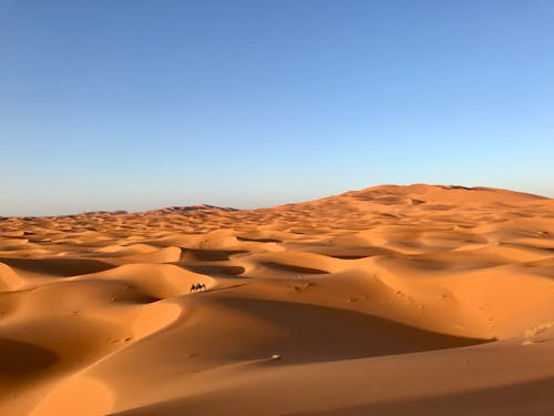 Brown Sand Under the Blue Sky