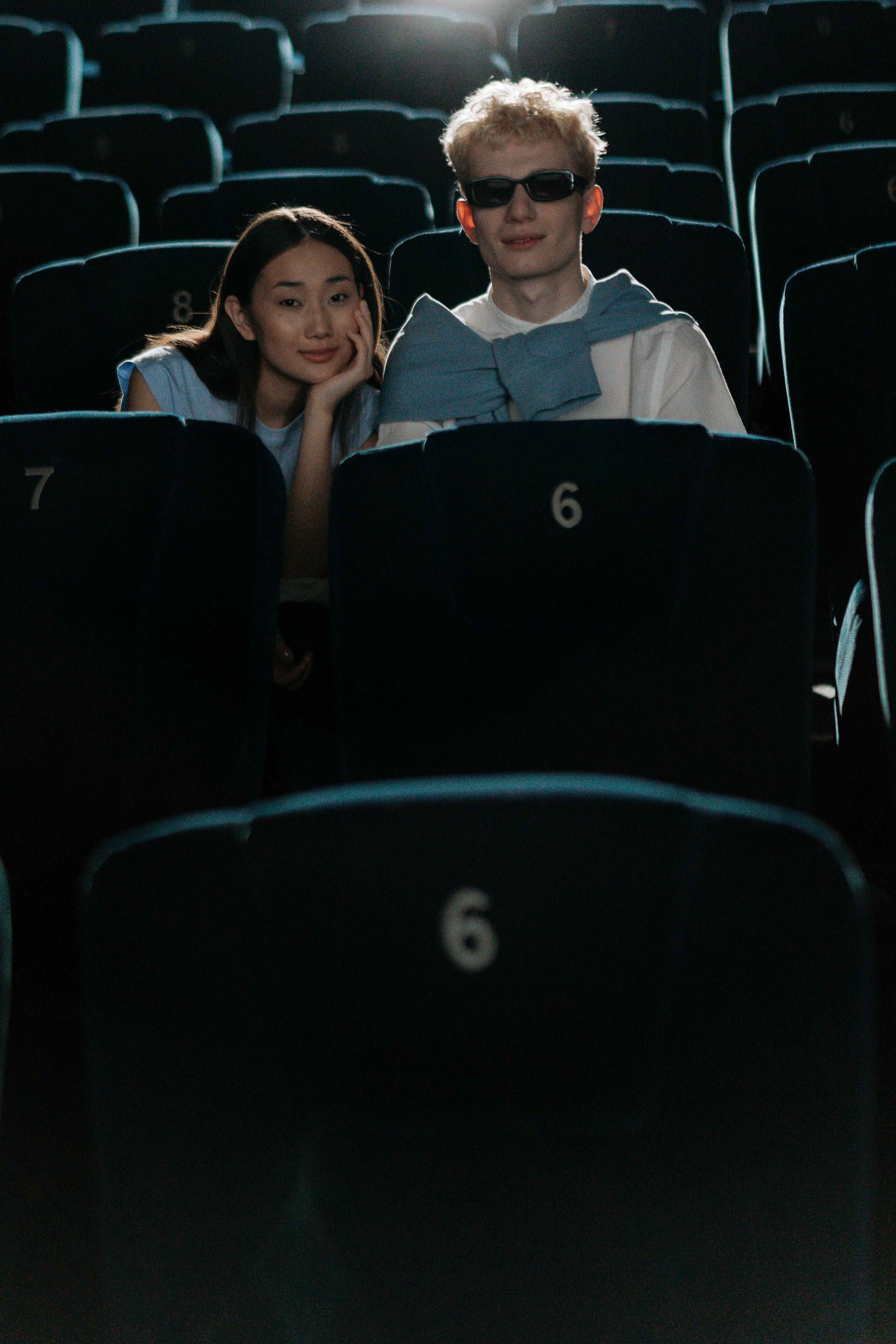 a couple at a cinema