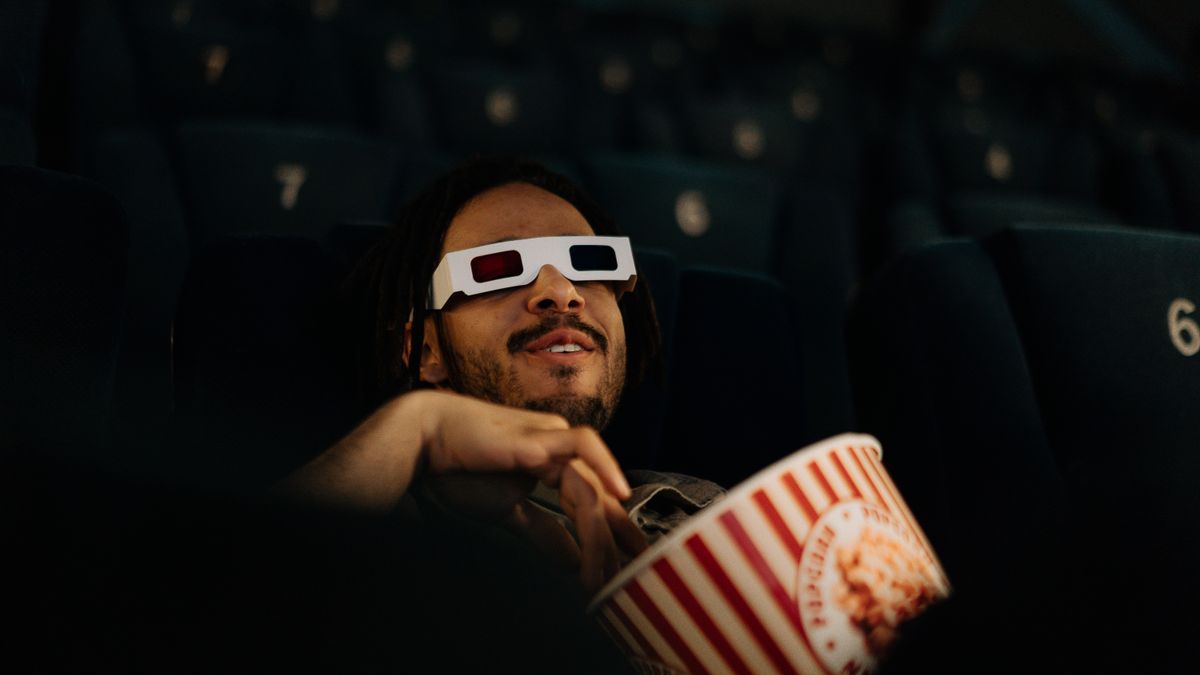 Home cinema with a large screen for comparing IPTV viewing options