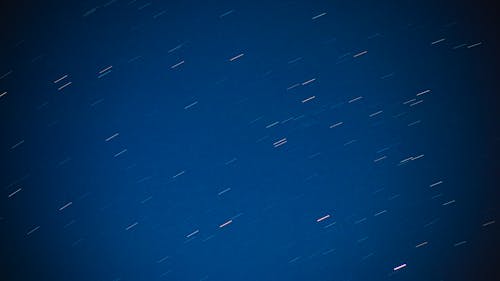 Free Night Sky with Star Trails Stock Photo