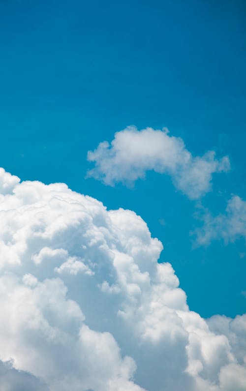 Foto stok gratis awan putih, formasi awan, langit biru