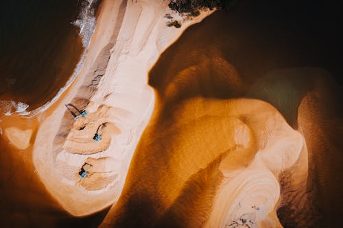 Gratis stockfoto met bruin zand, door de mens gemaakt, dronefoto Stockfoto