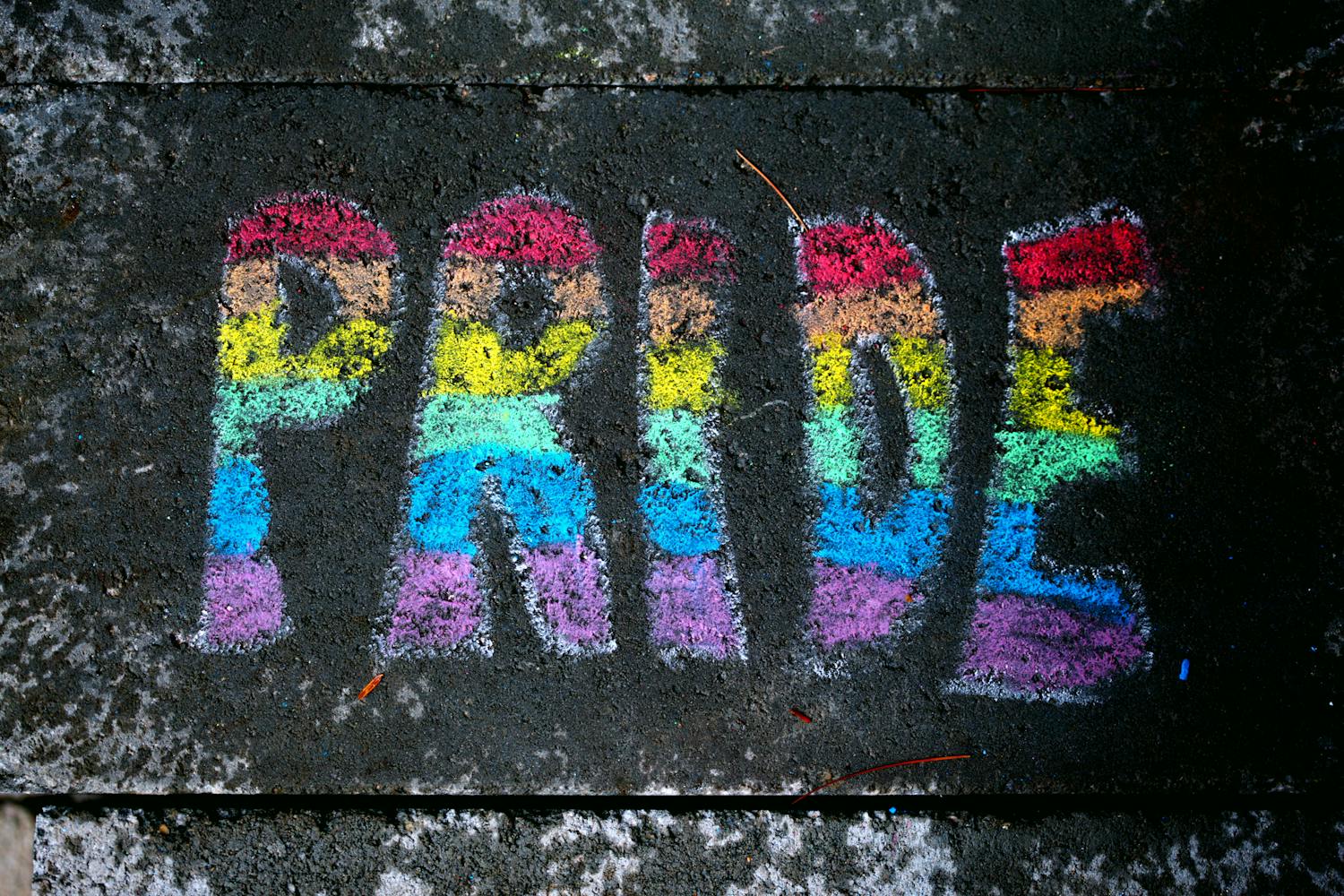 Pride Chalk Art