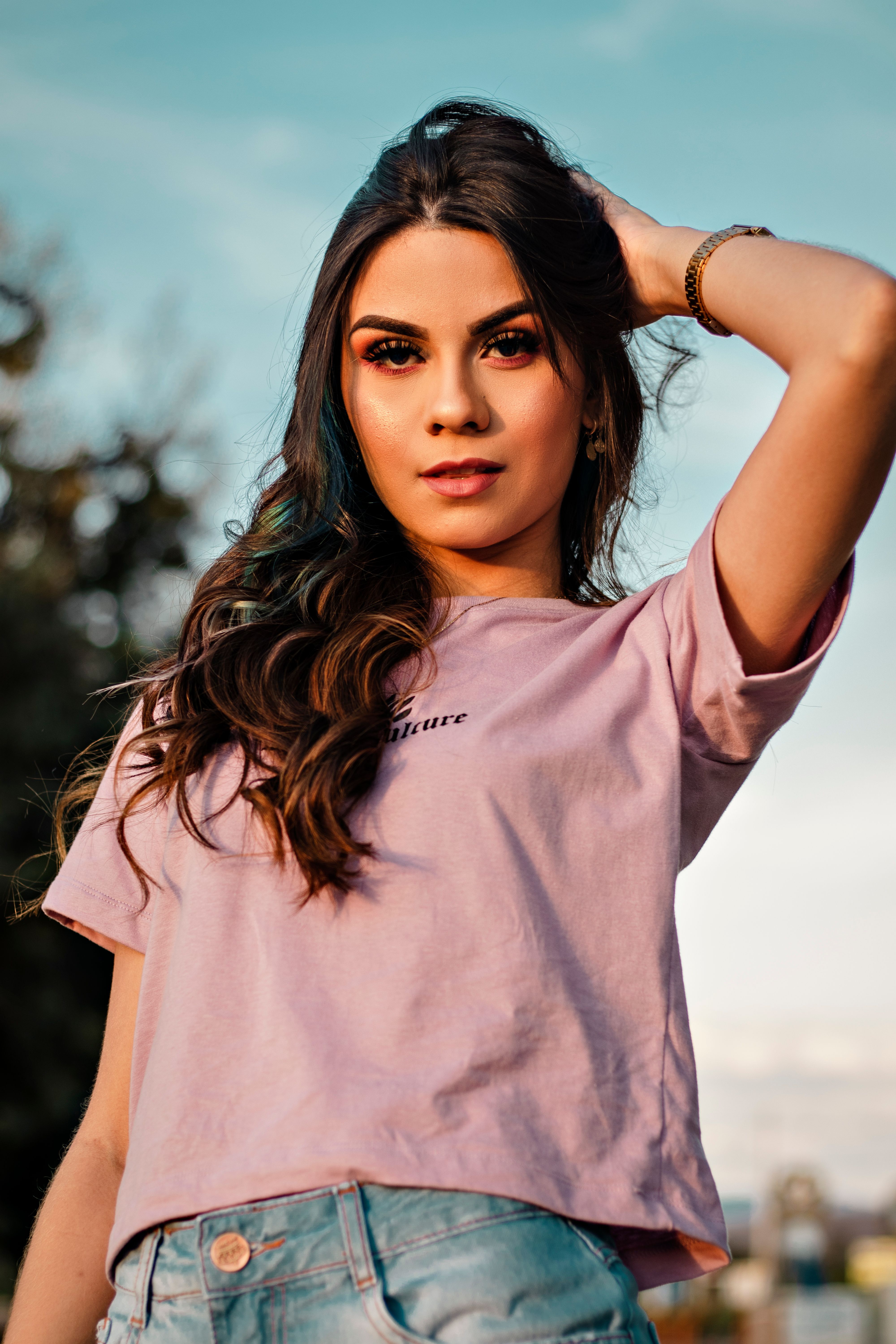 Cropped Bege Estampado