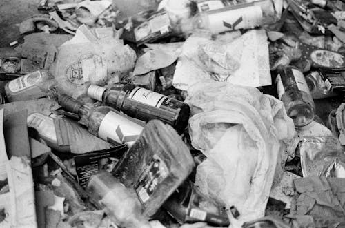 Základová fotografie zdarma na téma odpad, odpadky, prázdné lahve