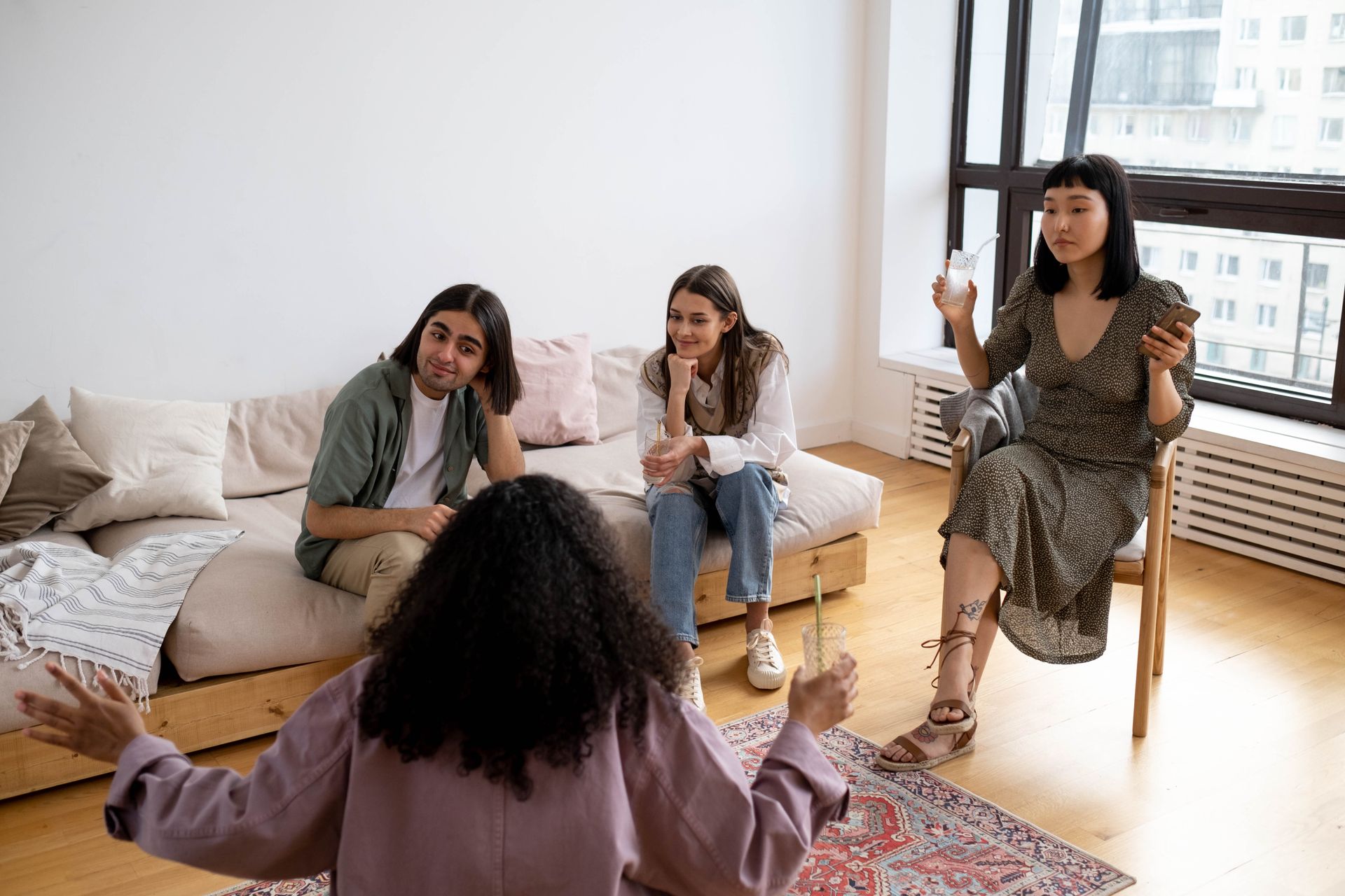 A Group of People in a Living Room