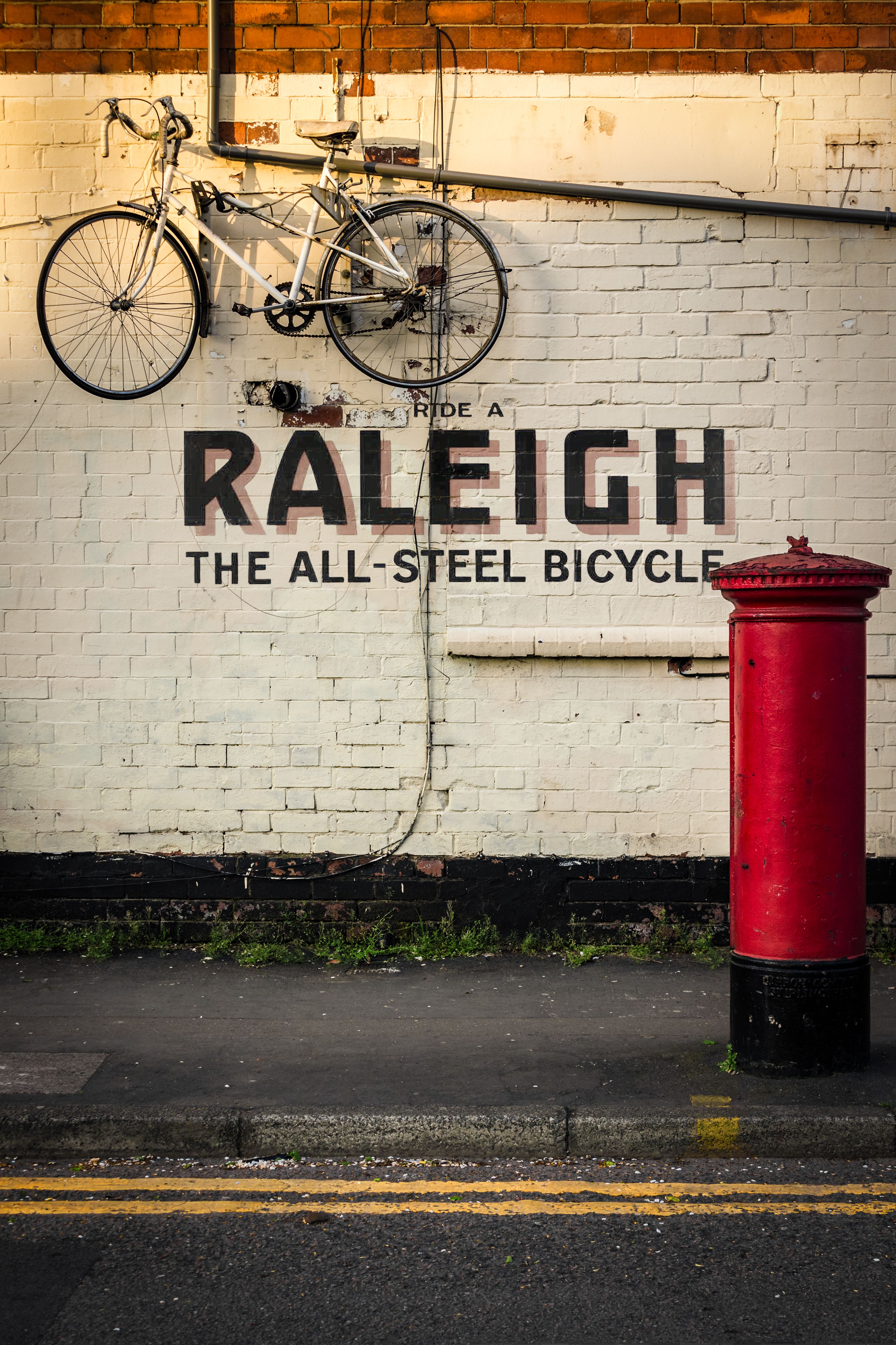 Charming local Raleigh bike shop]