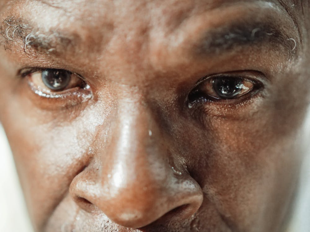Close-Up Shot of a Man's Face