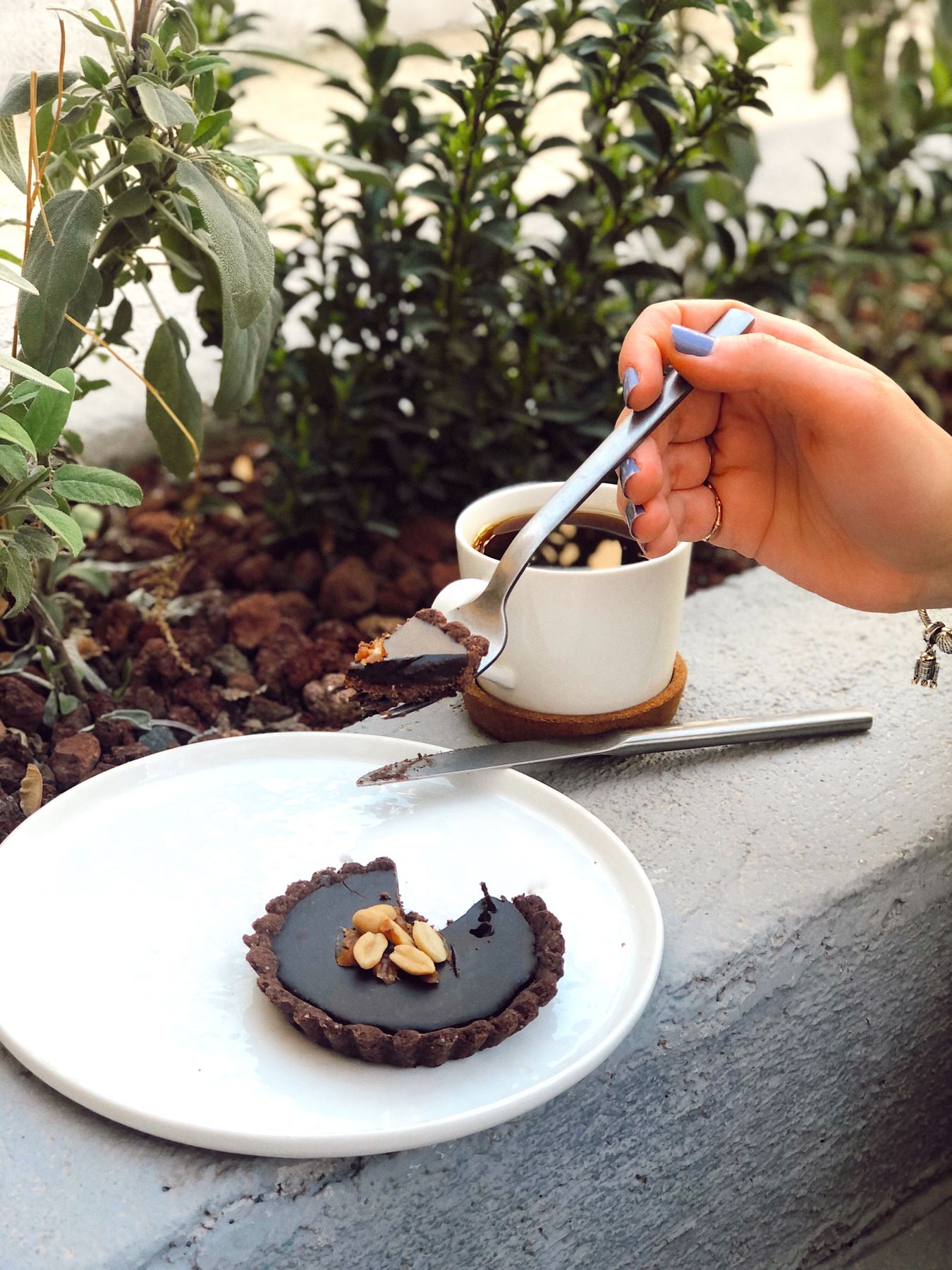 Tarte chocolat noir — Praliné & fleur de sel