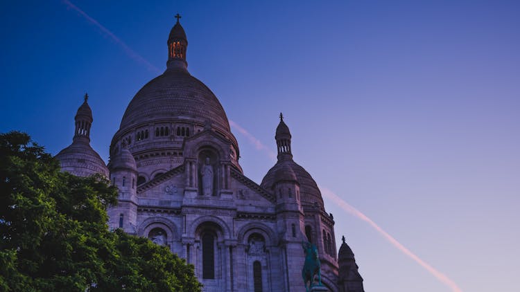 Sacre Coeur Basilica Catholic Church In Paris France