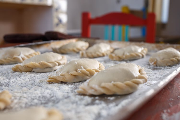 Empanadas On A Baking Tray