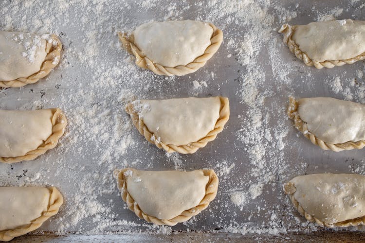 Empanadas On A Baking Tray