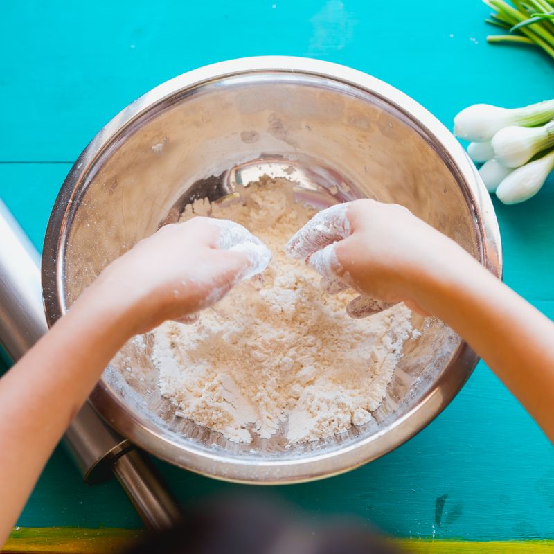Cilantro Lime Rice Flour Flatbread Dough