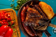 Grilled Meat on Brown Wooden Tray