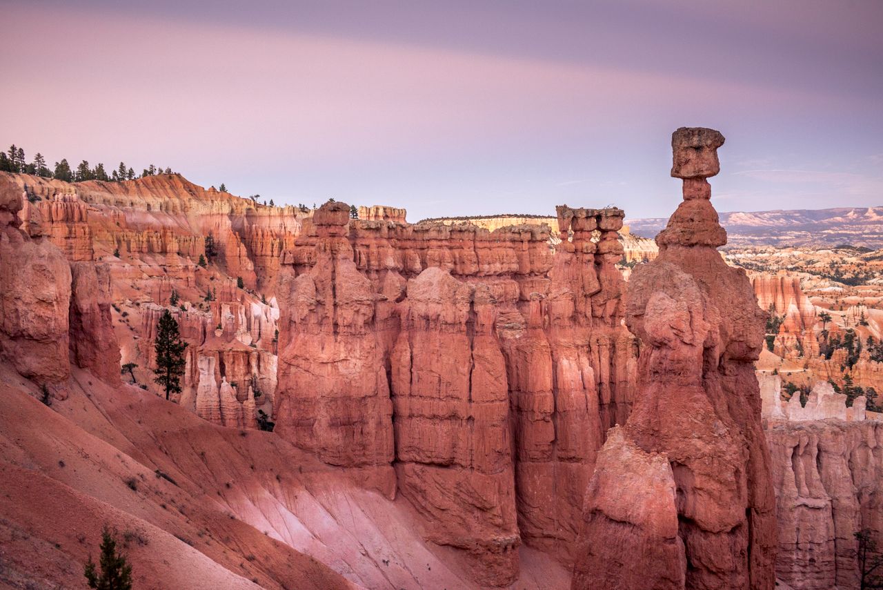 experience the unique hoodoo rock formations in bryce canyon national
