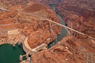 Aerial View of Bridge over River