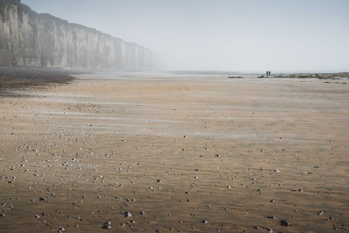 The Normandy coast and beach