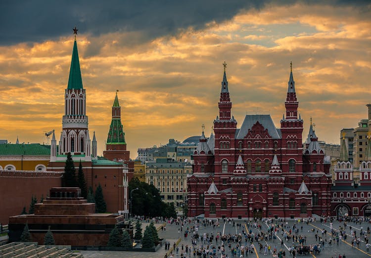 Red Square In Moscow, Russia 