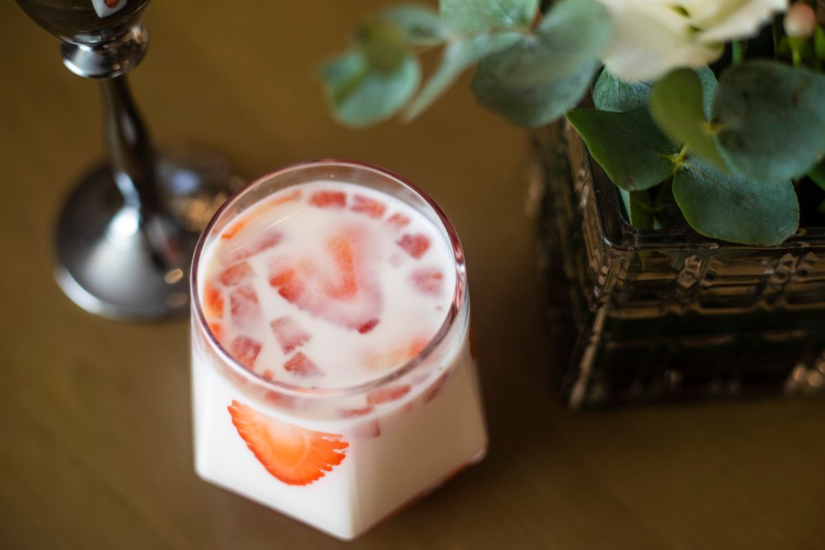 Morango com Cold Foam