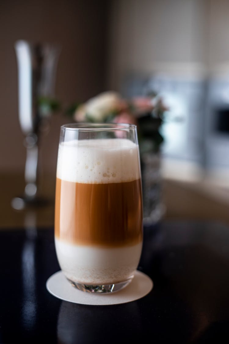 A Close-Up Shot Of A Macchiato