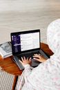 Person Using Laptop
