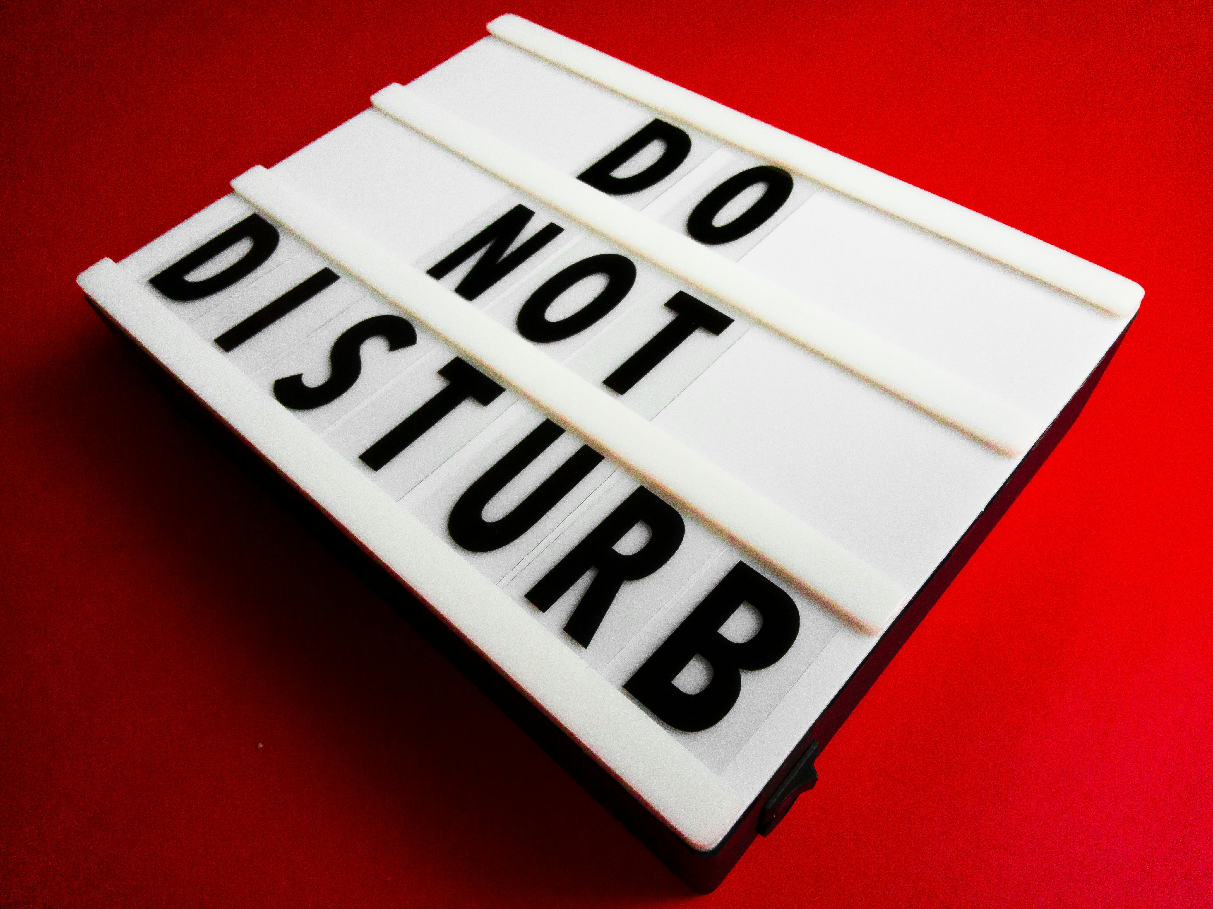 do not disturb images